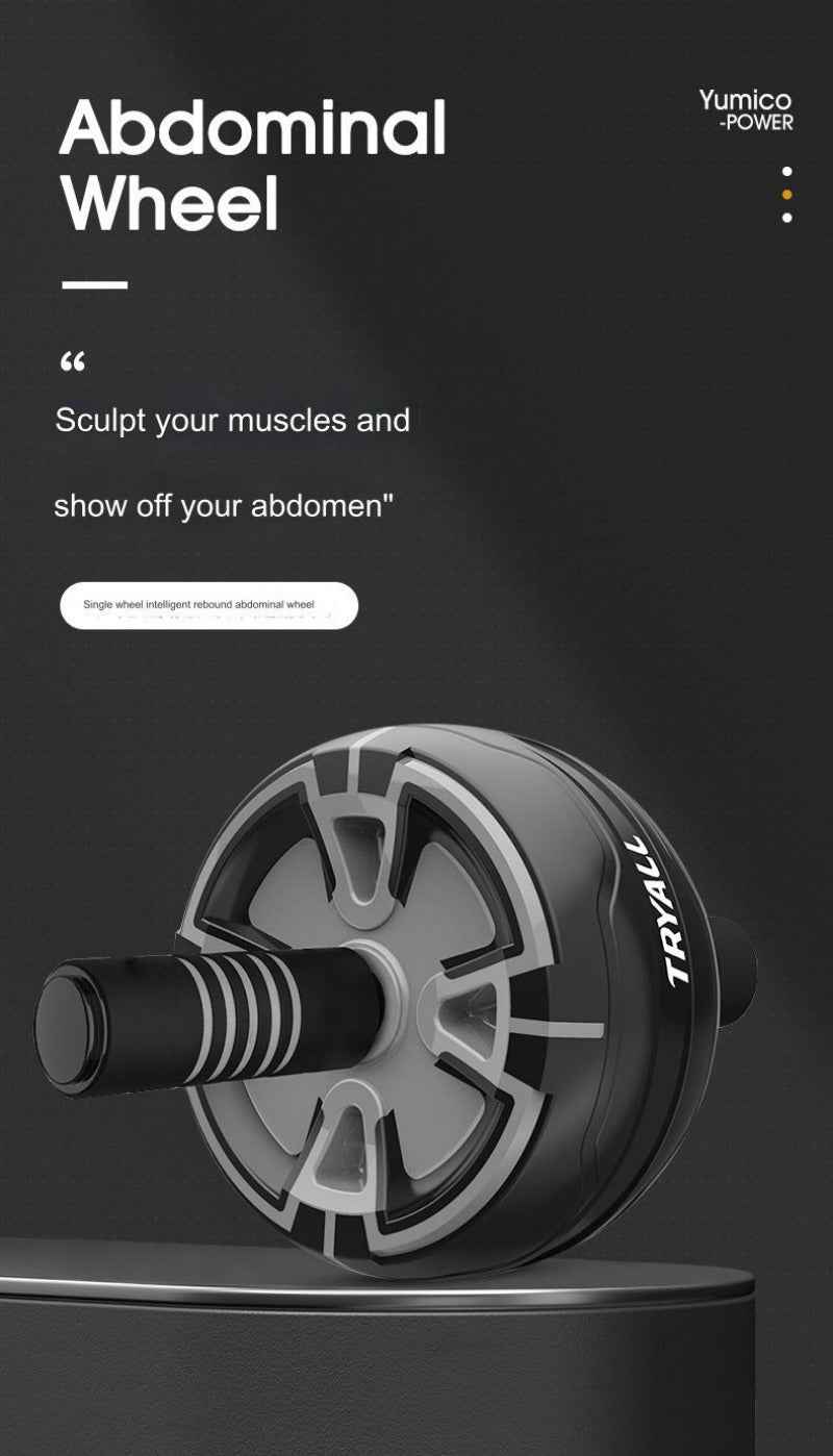 Automatic Rebound Ab Wheel – Home Core Trainer with Kneeling Pad