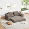 Boneless Floor Foam Sleeper Corduroy Cloud Lounge Chaise Sofa Bed - Dripshop