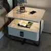 Smart Nightstand with USB Charging, LED Light & Digital Lock – Modern Bedroom Storage