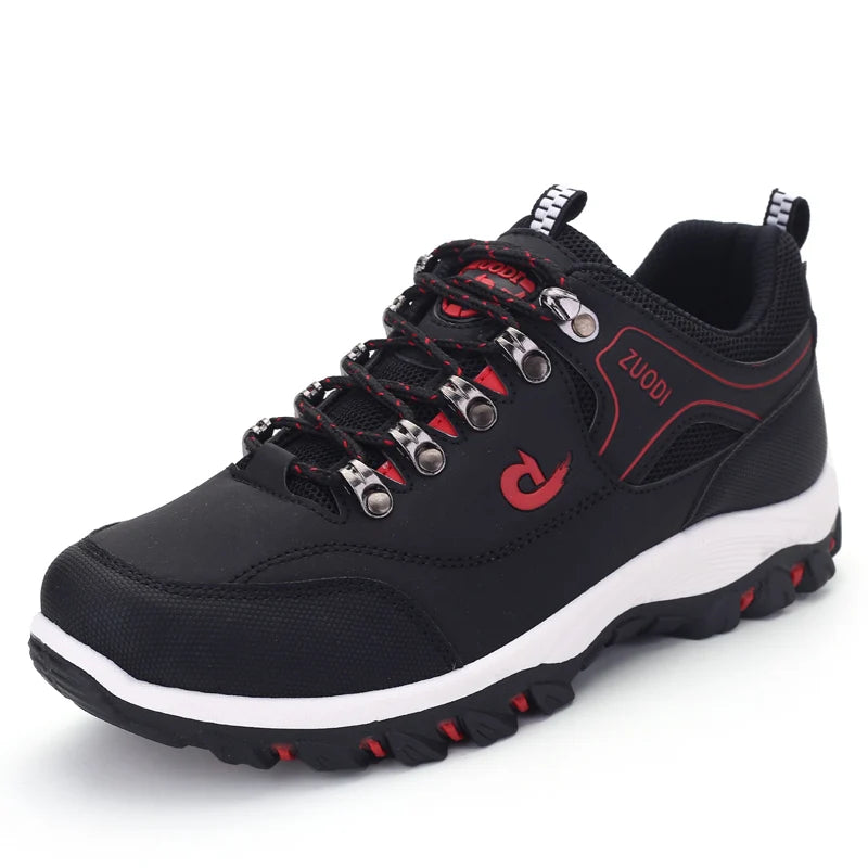 Men's Waterproof Anti-Slip Hiking Shoes – Lightweight Breathable Flat Sole for Outdoor Use - Dripshop