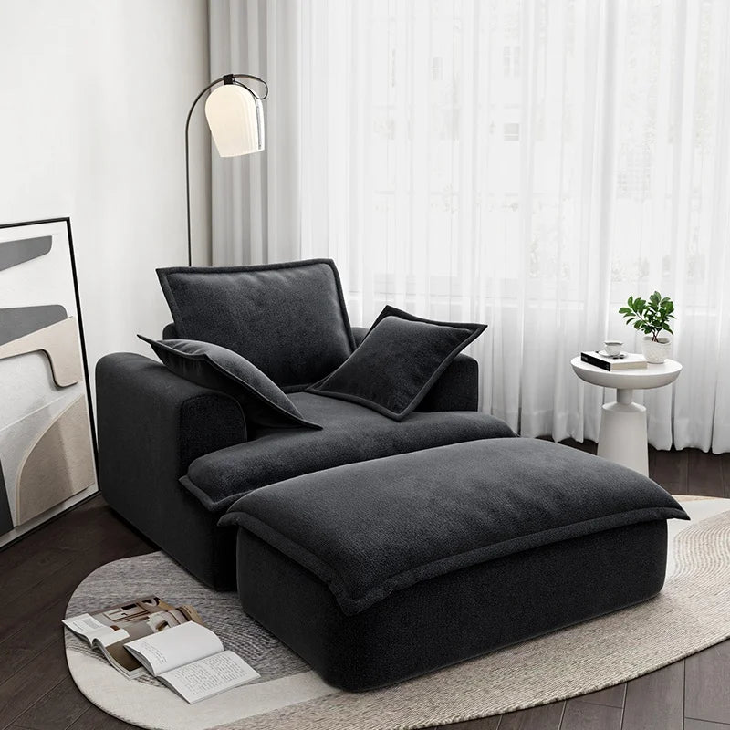 Boneless Floor Foam Sleeper Corduroy Cloud Lounge Chaise Sofa Bed - Dripshop