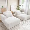 Boneless Floor Foam Sleeper Corduroy Cloud Lounge Chaise Sofa Bed - Dripshop