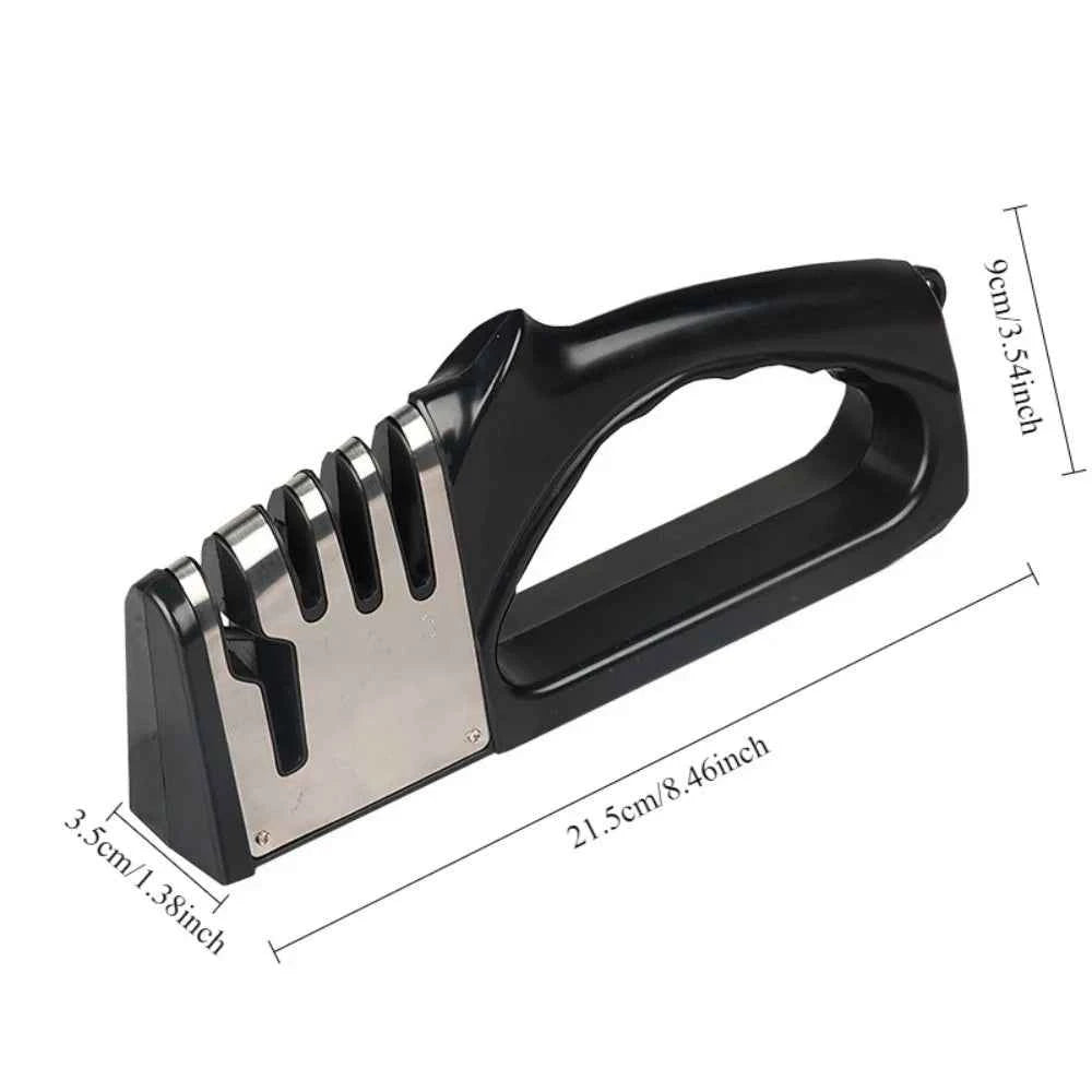 4-in-1 Kitchen Knife Sharpener – Portable Multi-Function Sharpening Set