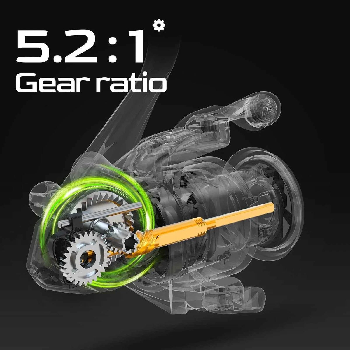 5000 Series Graphite Spinning Fishing Reel – Left/Right Handed