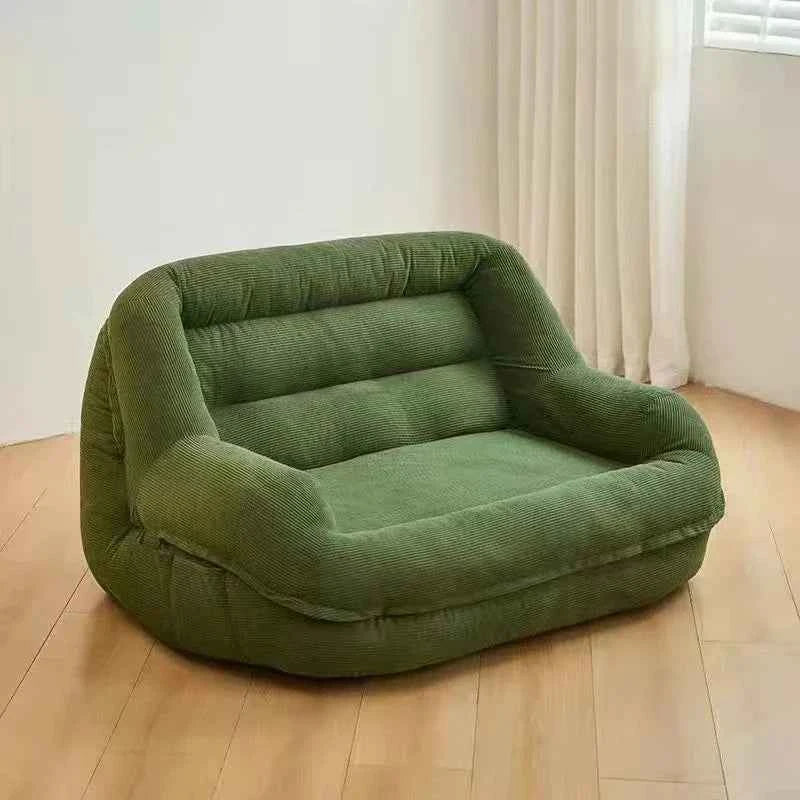 Portable Single Lazy Sofa – Tatami Floor Chaise Lounge for Living Room