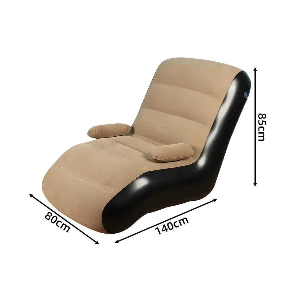 Inflatable Lounger Sofa with Storage Bag – Foldable Compact Seat Cushion for Living Room & Bedroom