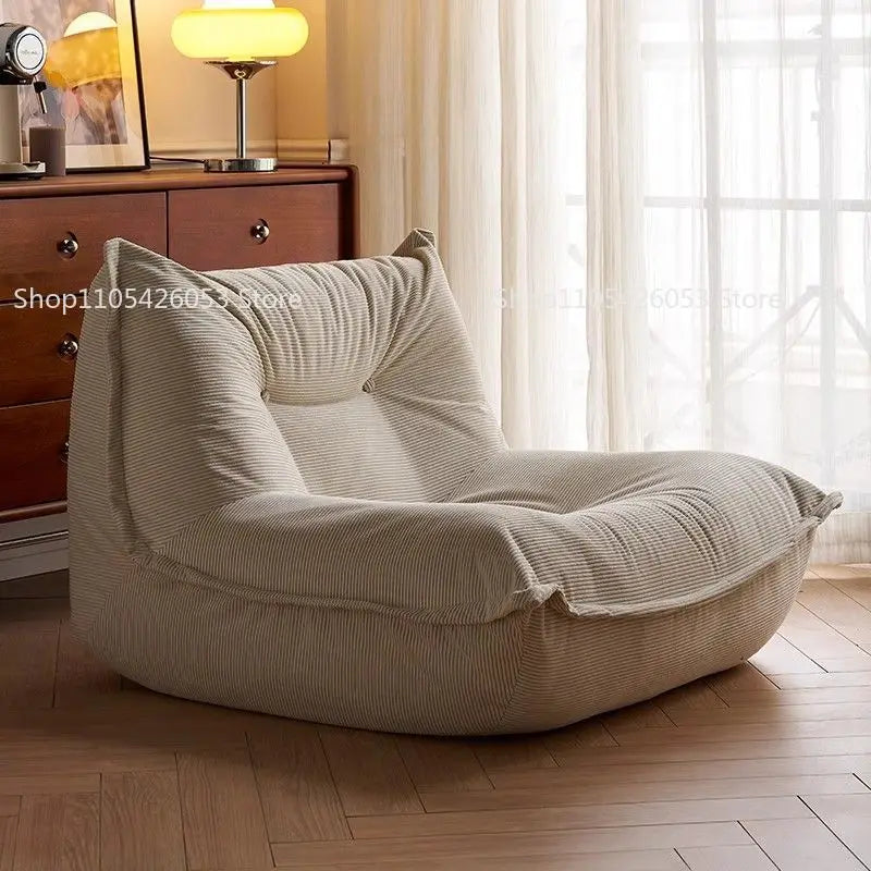Lazy Sofa Caterpillar Balcony Recliner – Single Tatami Lounge Chair - Dripshop