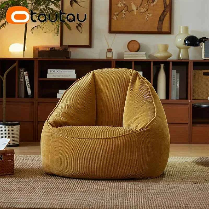 OTAUTAU Corduroy Bean Bag Cover SF324 – Cover Only (No Filler)