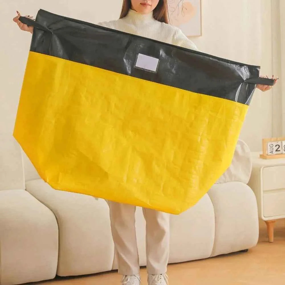 Large Capacity Waterproof Moving & Storage Bag – Durable Luggage Packing Bag for Clothes & Quilts