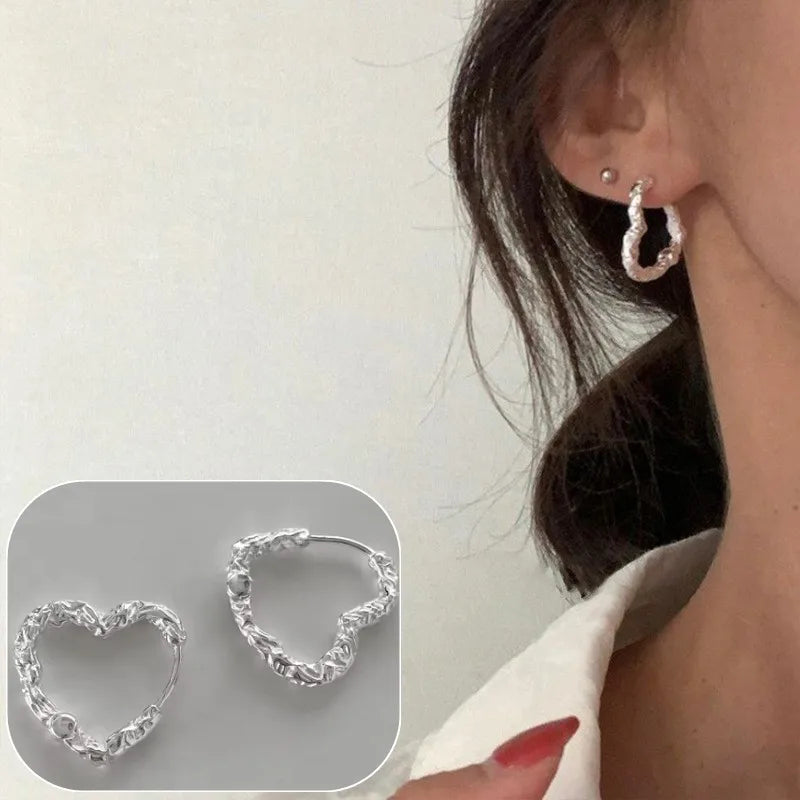 925 Sterling Silver Geometric Stud Earrings | Minimalist Jewellery Gift for Women - Dripshop