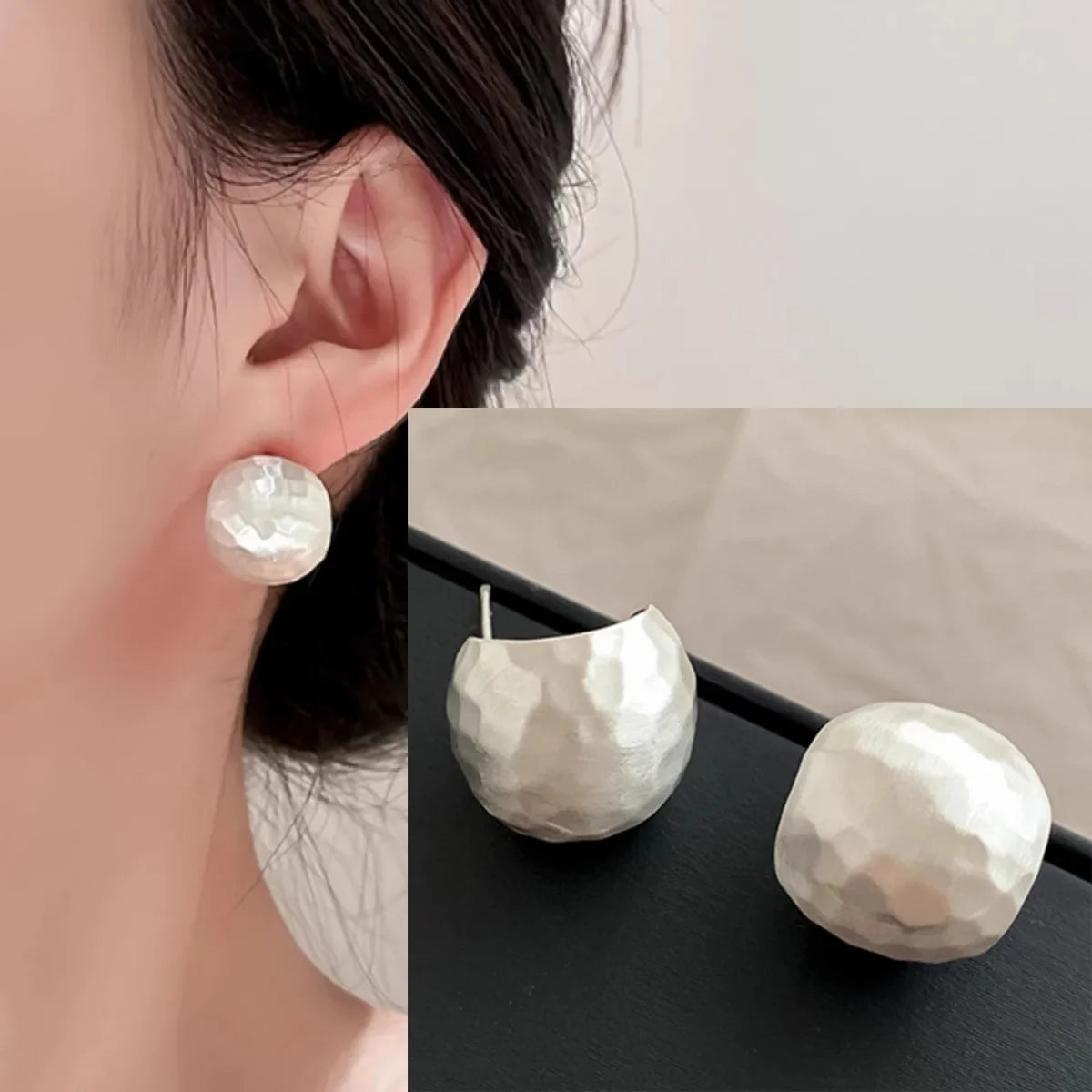 925 Sterling Silver Geometric Stud Earrings | Minimalist Jewellery Gift for Women - Dripshop
