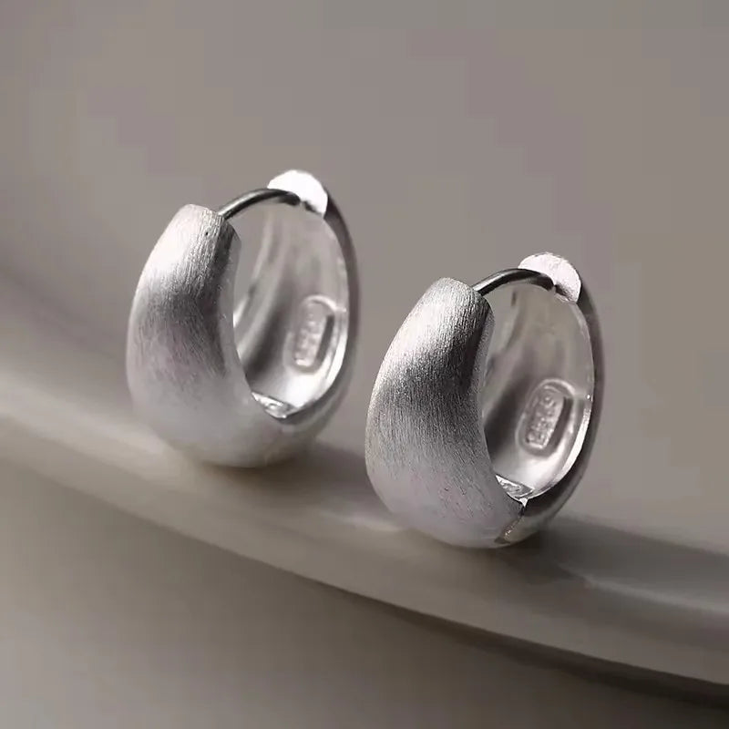 925 Sterling Silver Geometric Stud Earrings | Minimalist Jewellery Gift for Women - Dripshop