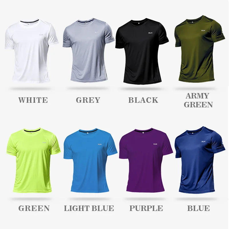 Men's Quick-Dry Running T-Shirt | Lightweight Gym Sport Top - Dripshop