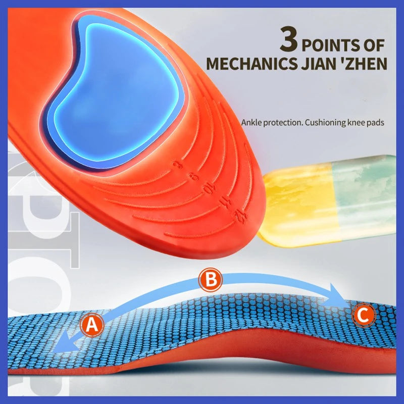 Shock-Absorbing Sports Insoles – Arch Support Breathable Shoe Pads for Men & Women (2/4 Pairs) - Dripshop