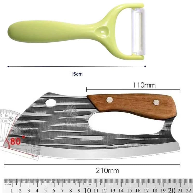 Stainless Steel Forged Kitchen Knife – Effort-Saving Meat Cleaver & Vegetable Knife