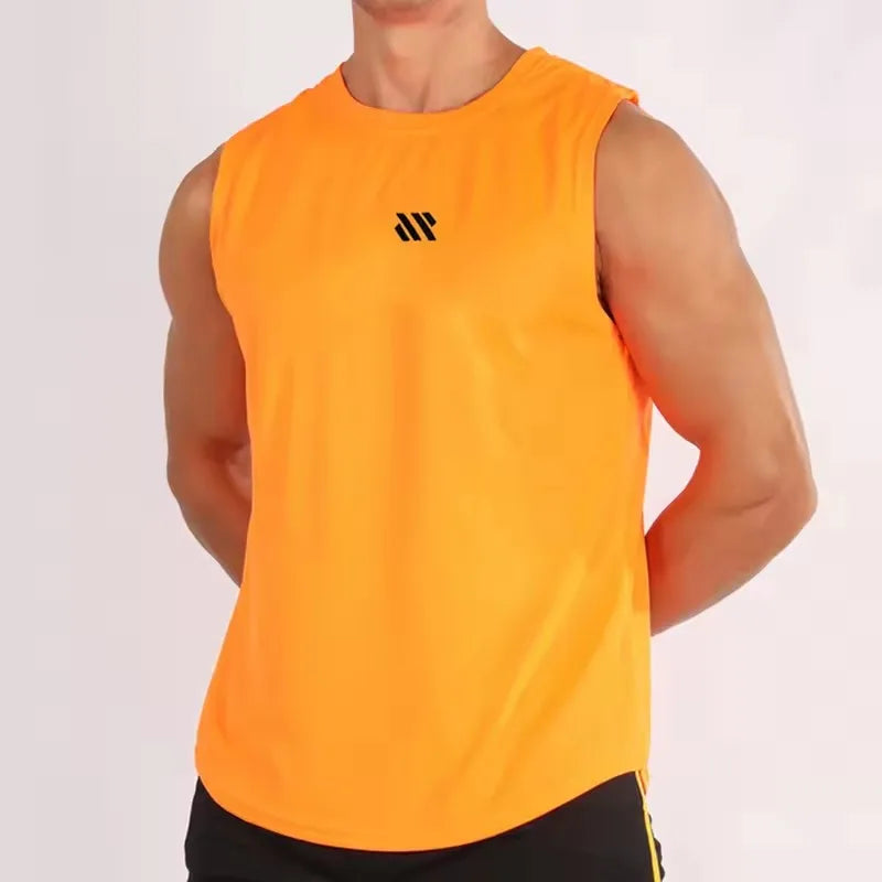 Men's Mesh Gym Vest | Sleeveless Bodybuilding Tank Top - Dripshop