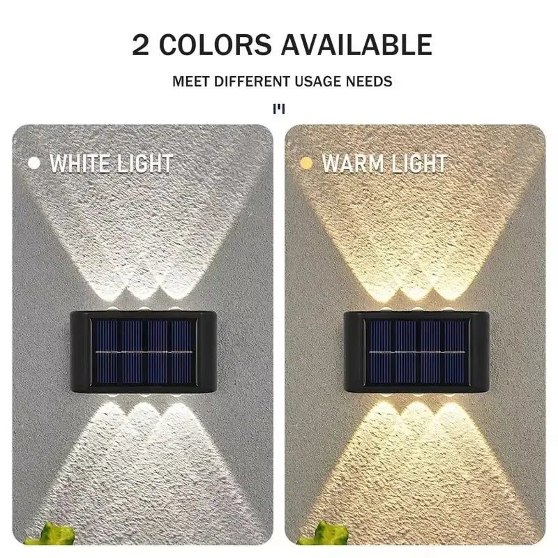 Solar Wall Lights Outdoor – Waterproof LED Lighting for Home, Garden, Yard & Fence (1–10 Pack) - Dripshop