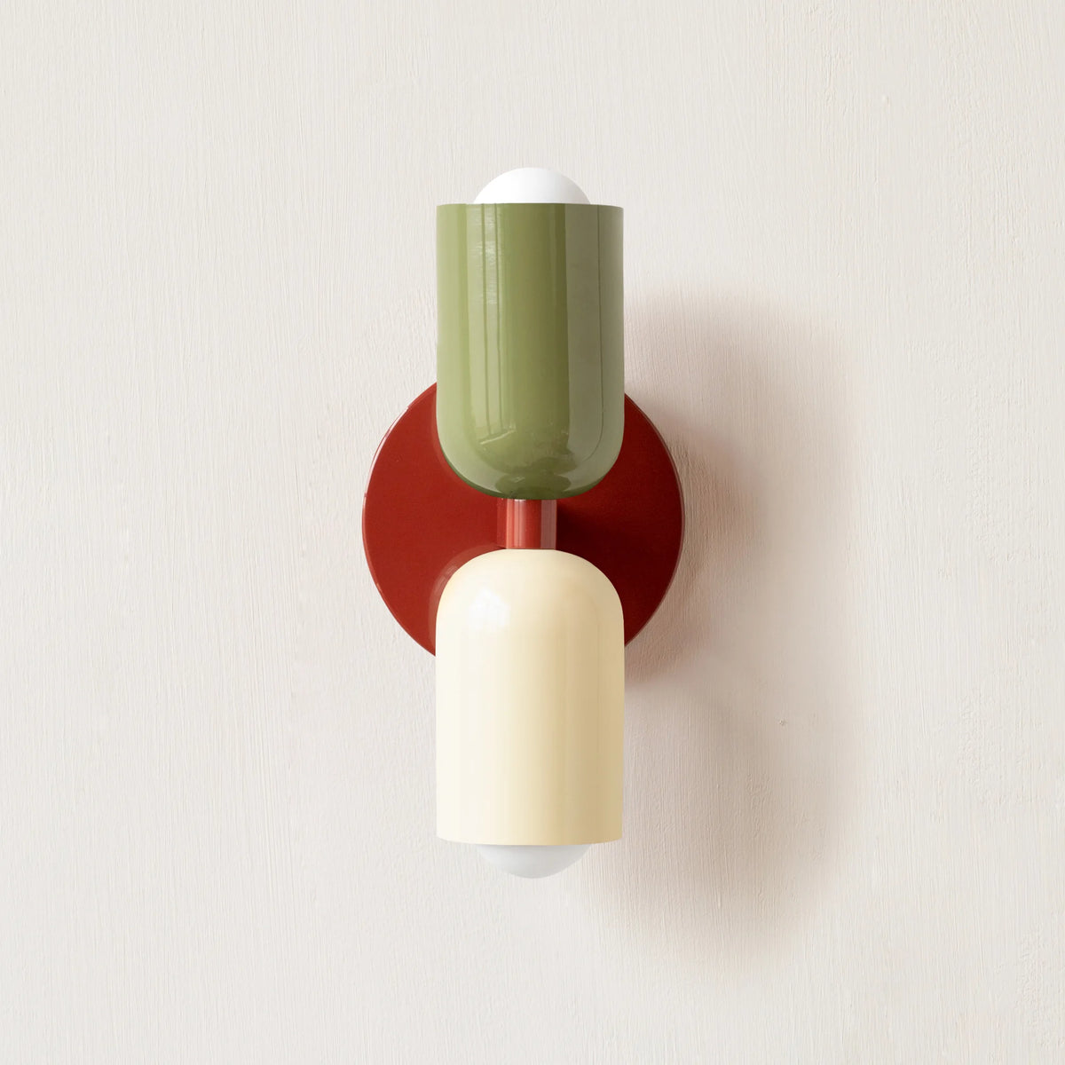Nordic Modern 2-Head LED Wall Sconce | Colourful Lampshade | Bedroom & Kids Room - Dripshop