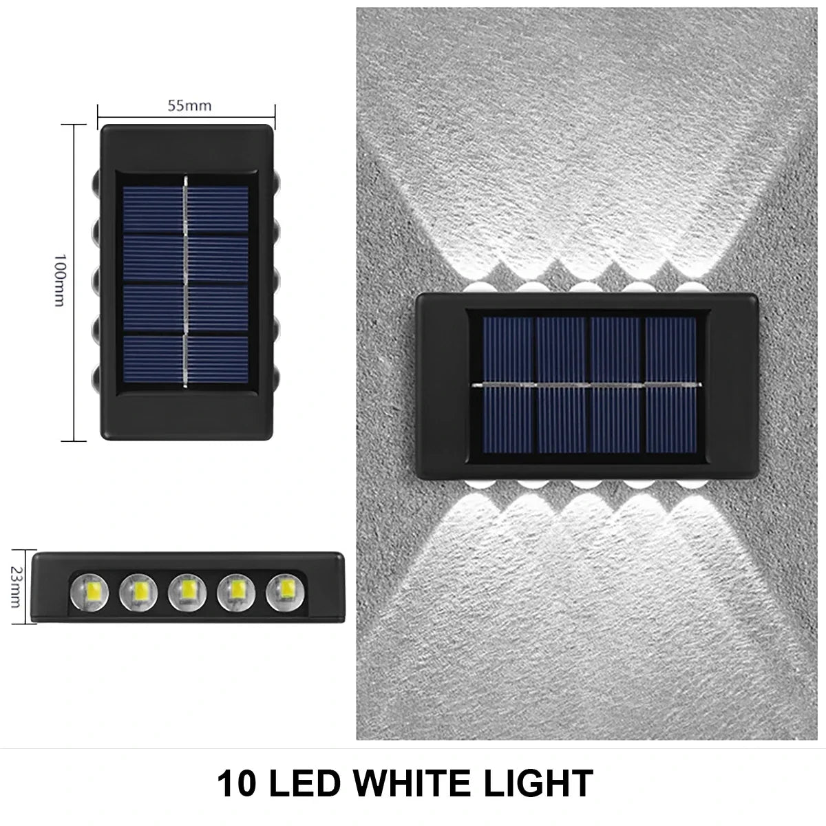 Solar Wall Lights Outdoor – Waterproof LED Lighting for Home, Garden, Yard & Fence (1–10 Pack) - Dripshop