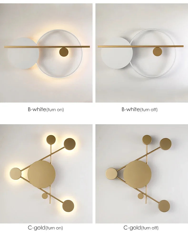 Modern Minimalist Bedroom Bedside Lamp Living Room Background Wall  Designer Personality  Light - Dripshop