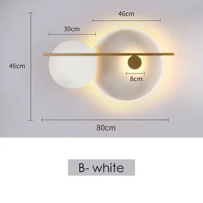 Modern Minimalist Bedroom Bedside Lamp Living Room Background Wall  Designer Personality  Light - Dripshop