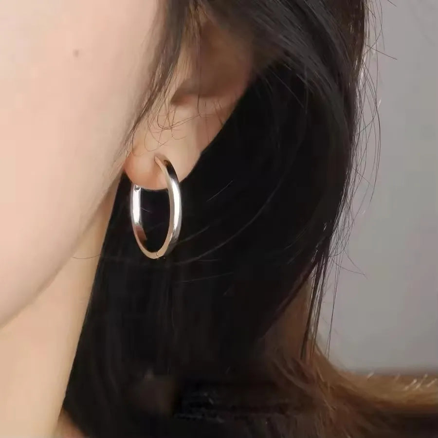 925 Sterling Silver Geometric Stud Earrings | Minimalist Jewellery Gift for Women - Dripshop