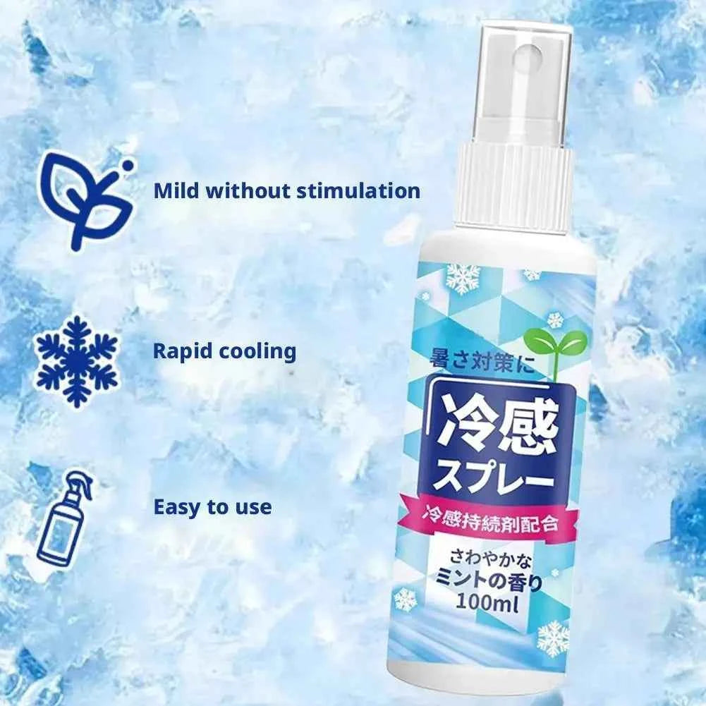 100ml Instant Cooling Spray – Portable Ice-Effect Body & Face Mist for Training & Summer
