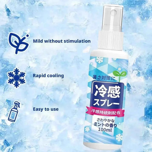 100ml Instant Cooling Spray – Portable Ice-Effect Body & Face Mist for Training & Summer