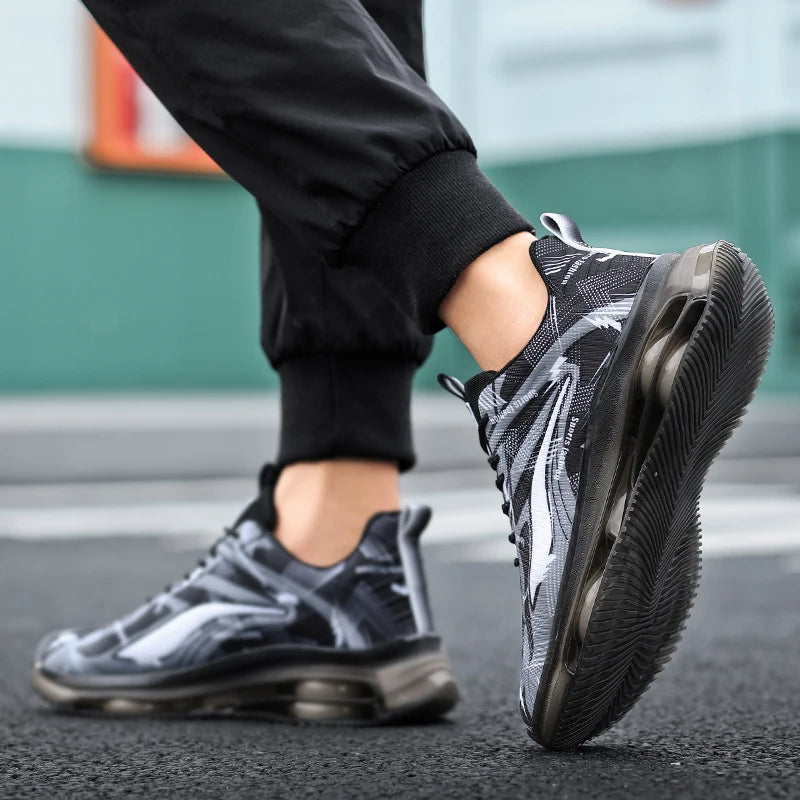 Men's Air Cushion Basketball & Running Shoes – Non-Slip Breathable Shock-Absorbing Sports Trainers - Dripshop