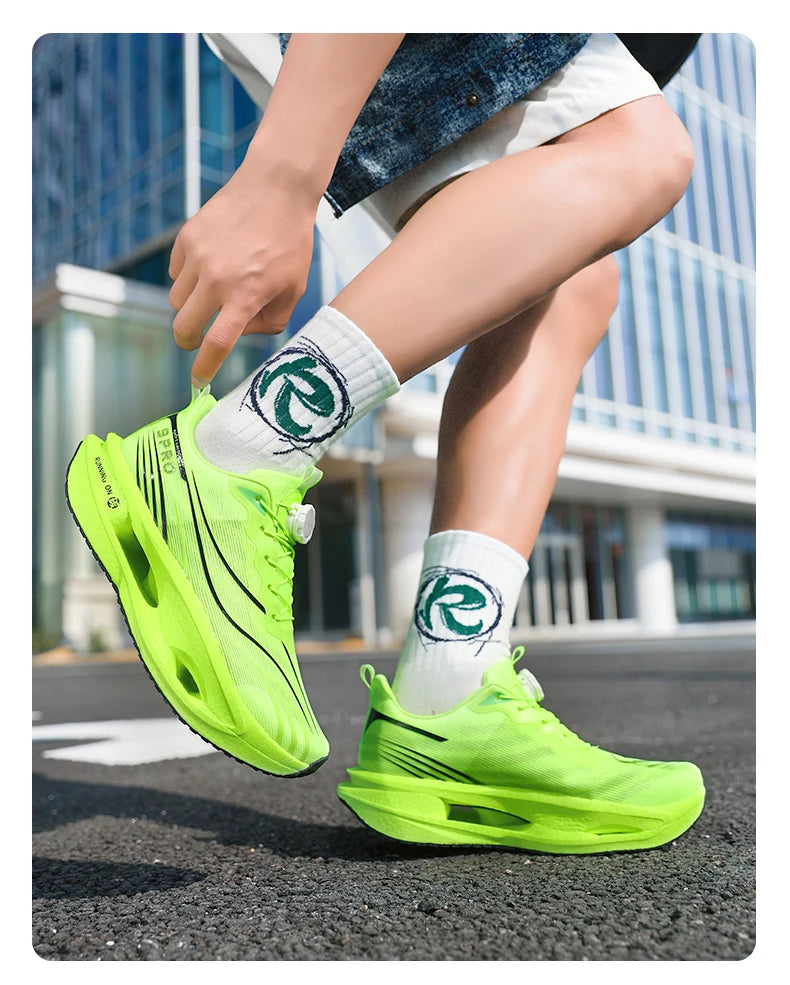 Carbon Board Marathon Running Shoes | Lightweight Breathable Sneakers for Men & Women - Dripshop