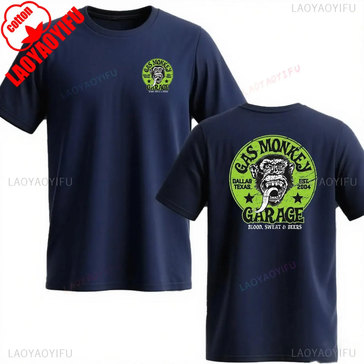 Gas Monkey Garage Print T-Shirt | Men's Vintage Streetwear