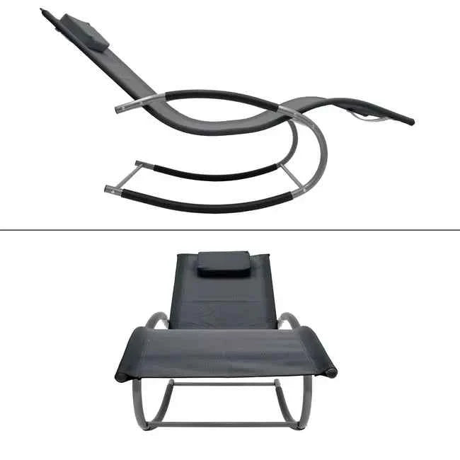 Postmodern Zero Gravity Lounger – Foldable Outdoor & Indoor Leisure Chair for Balcony & Terrace