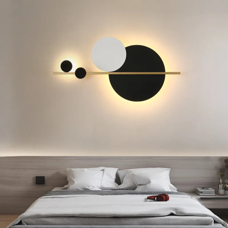 Modern Minimalist Bedroom Bedside Lamp Living Room Background Wall  Designer Personality  Light - Dripshop