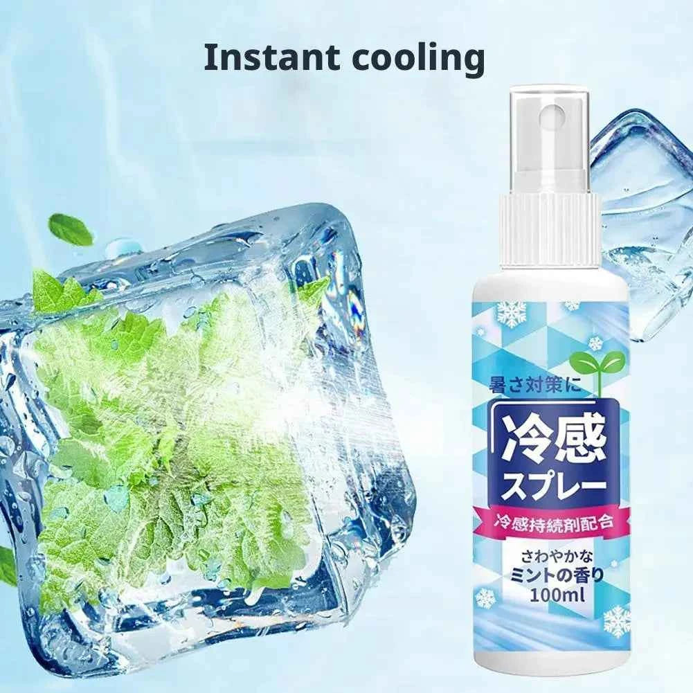 100ml Instant Cooling Spray – Portable Ice-Effect Body & Face Mist for Training & Summer