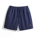 Men's Textured Polyester Beach Shorts – Breathable Summer Shorts