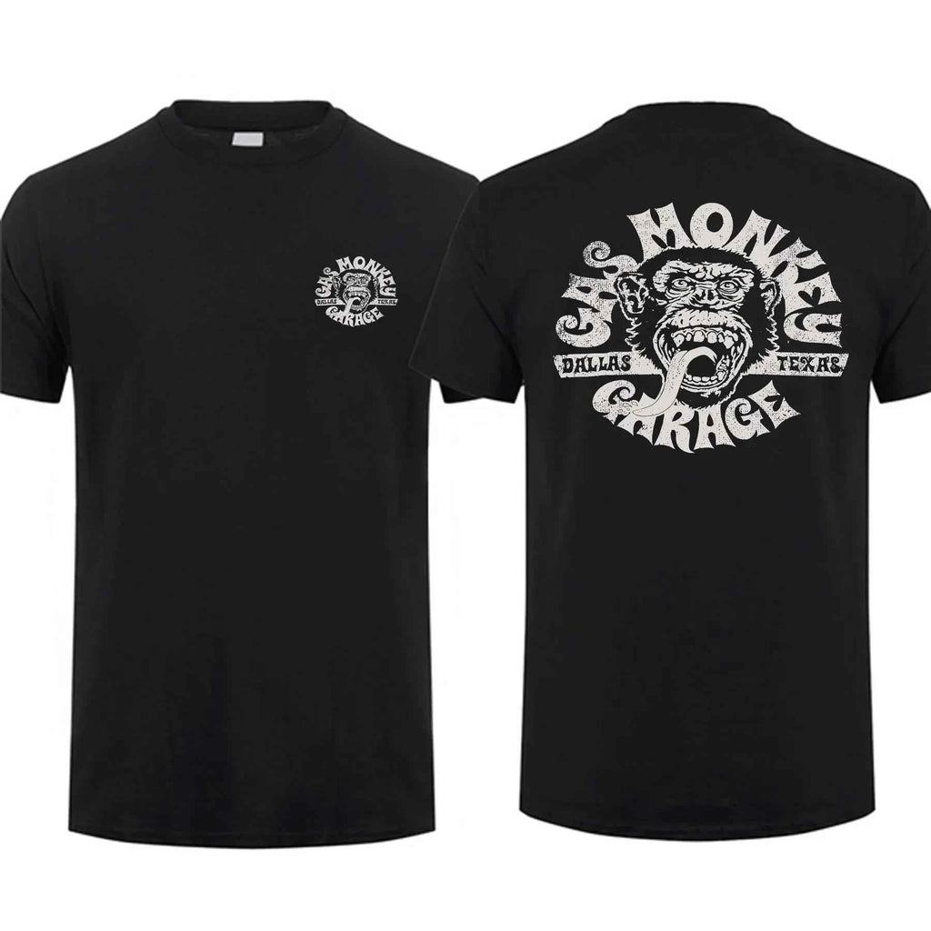 Gas Monkey Garage Double-Sided T-Shirt | Men's Cotton Streetwear