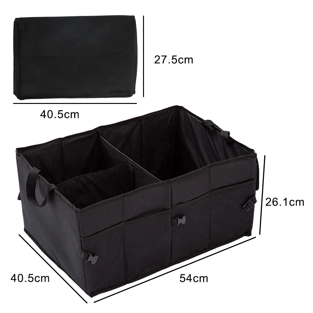 Collapsible Car Boot Organiser – Oxford Fabric Trunk Storage Box - Dripshop