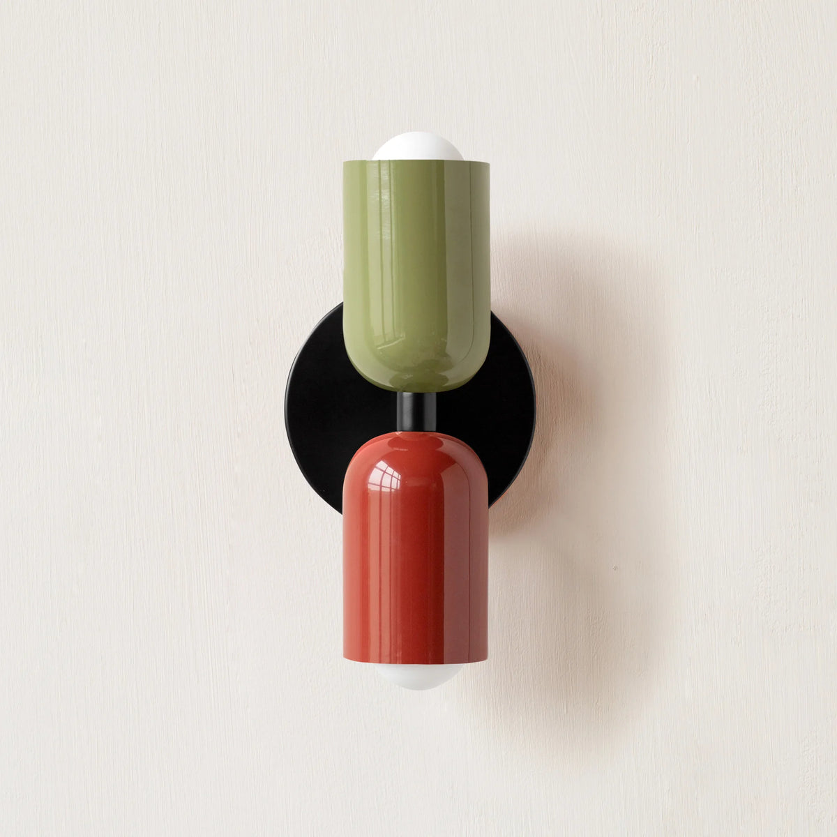 Nordic Modern 2-Head LED Wall Sconce | Colourful Lampshade | Bedroom & Kids Room - Dripshop