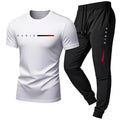 Paris Print Men's T-Shirt & Shorts Set – American Streetwear Two-Piece - Dripshop