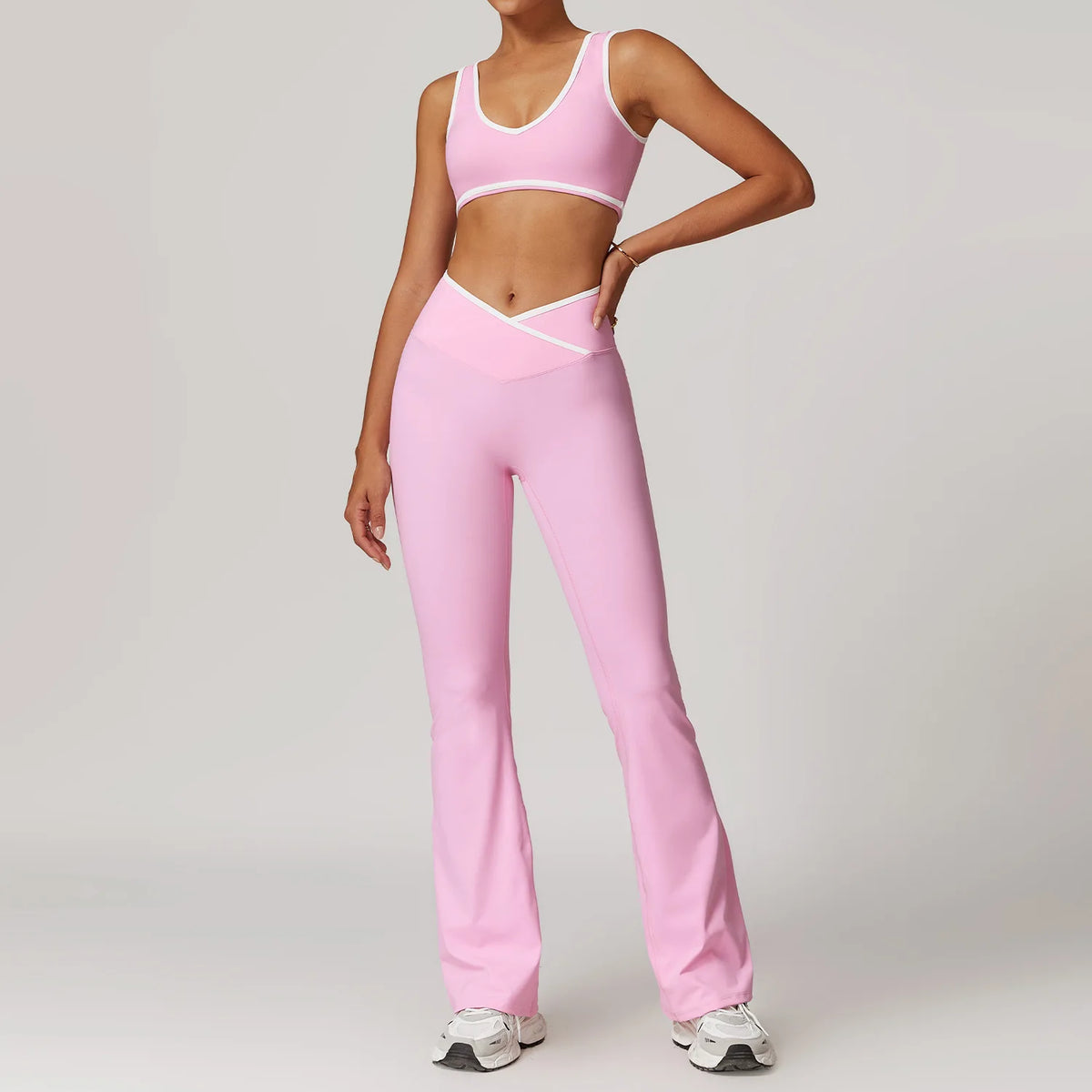 Women's 2-Piece Yoga Set | High Waist Leggings & Sports Bra - Dripshop