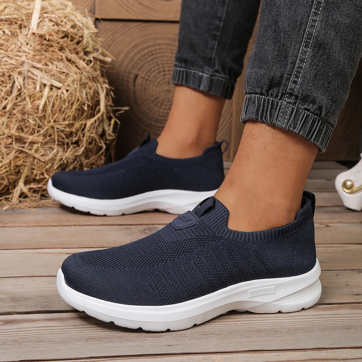 Men's Lightweight EVA Casual Shoes – Solid Colour Comfortable Non-Tiring Everyday Footwear - Dripshop