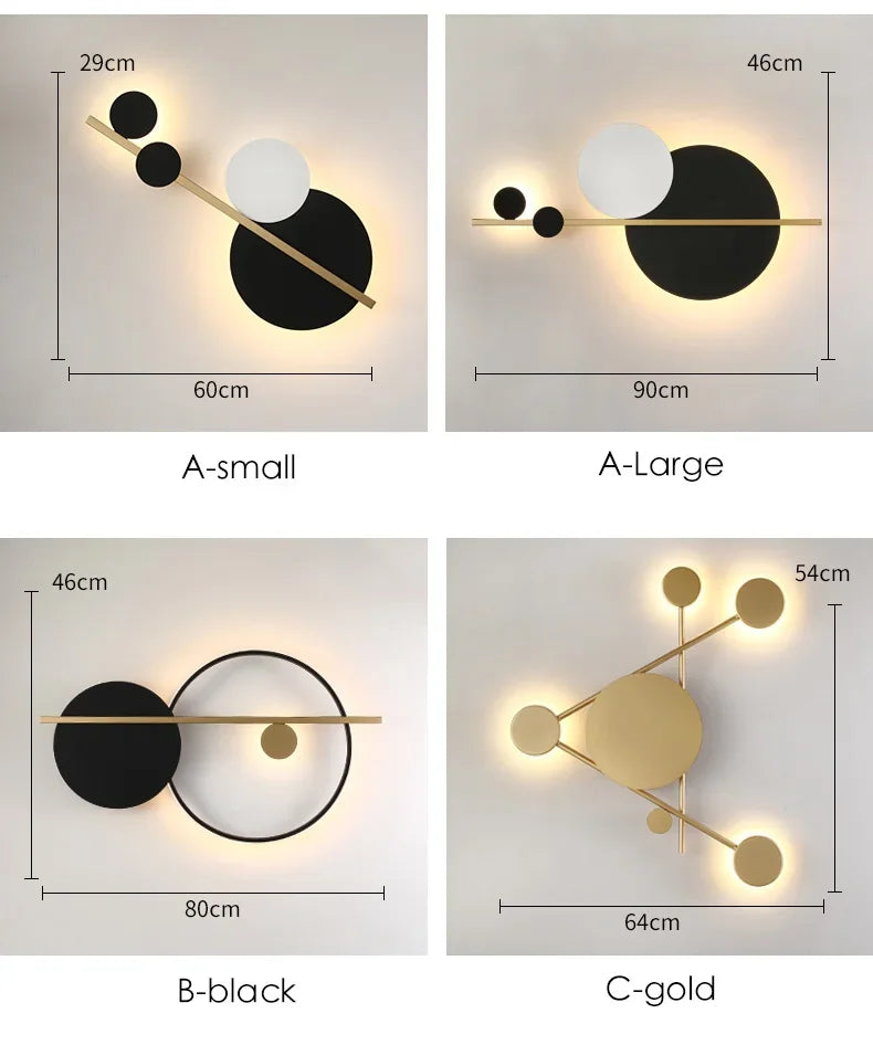 Modern Minimalist Bedroom Bedside Lamp Living Room Background Wall  Designer Personality  Light - Dripshop