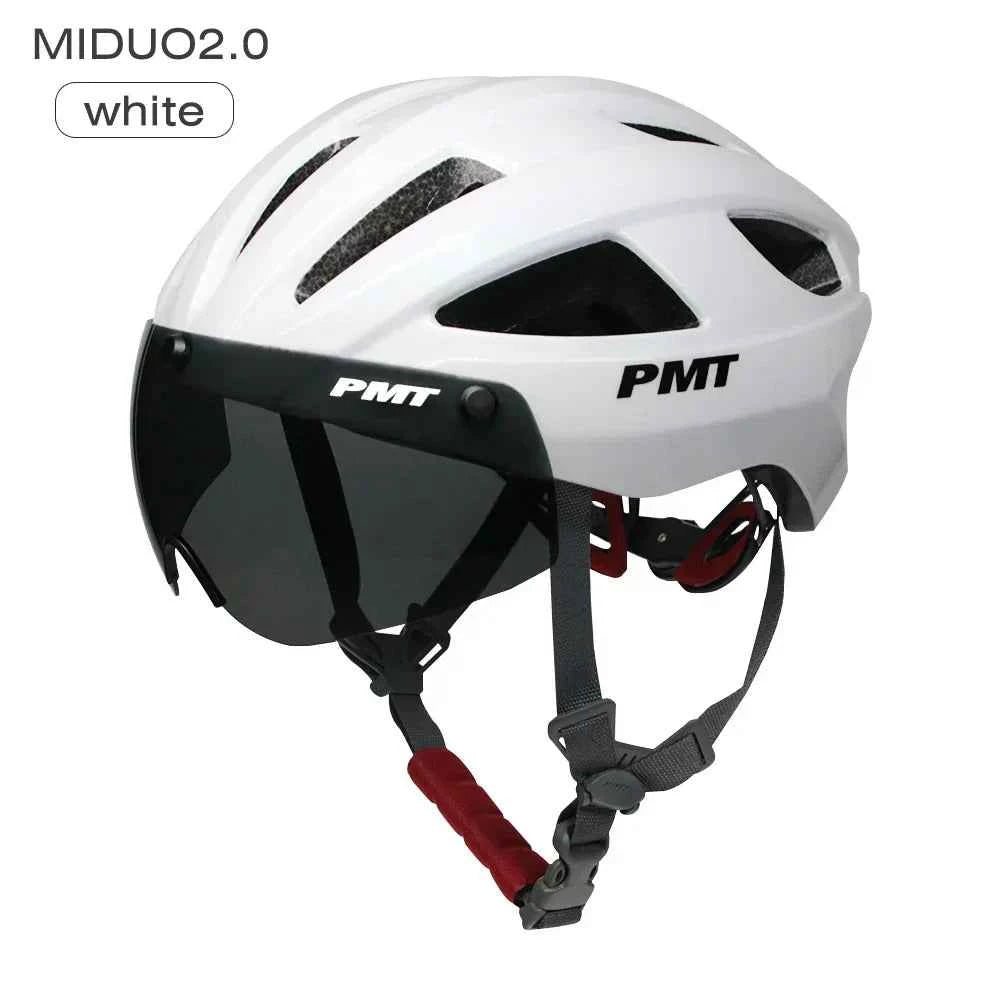 Ultralight Bicycle Helmet with Magnetic Windproof Lenses – Road & MTB