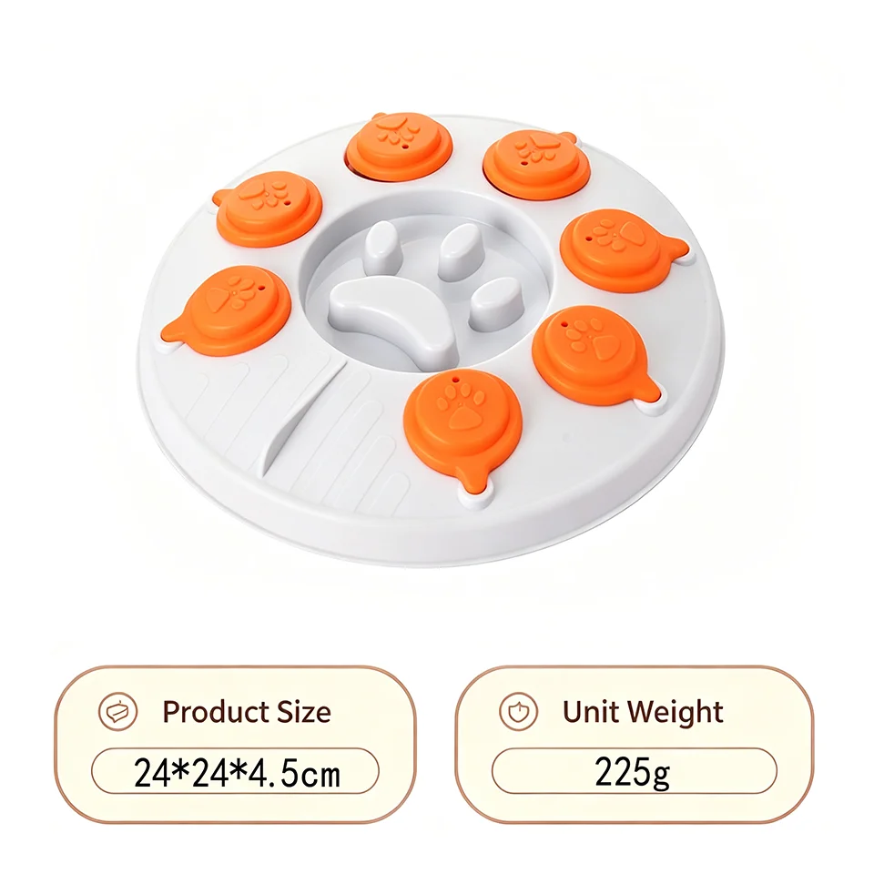 Dog Puzzle Brain Slow Feeder – Interactive IQ Training Bowl for Dogs & Cats