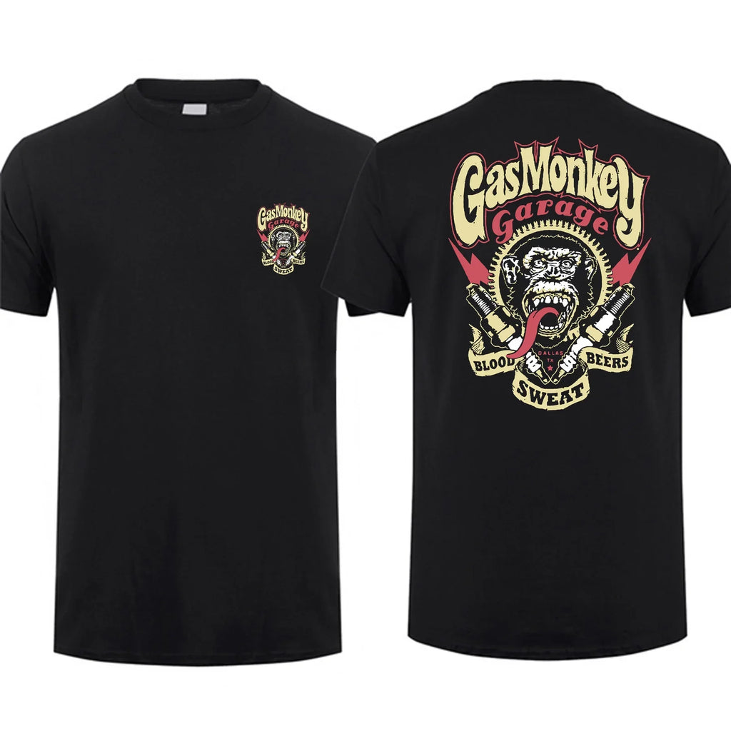 Gas Monkey Garage Double-Sided T-Shirt | Men's Cotton Streetwear