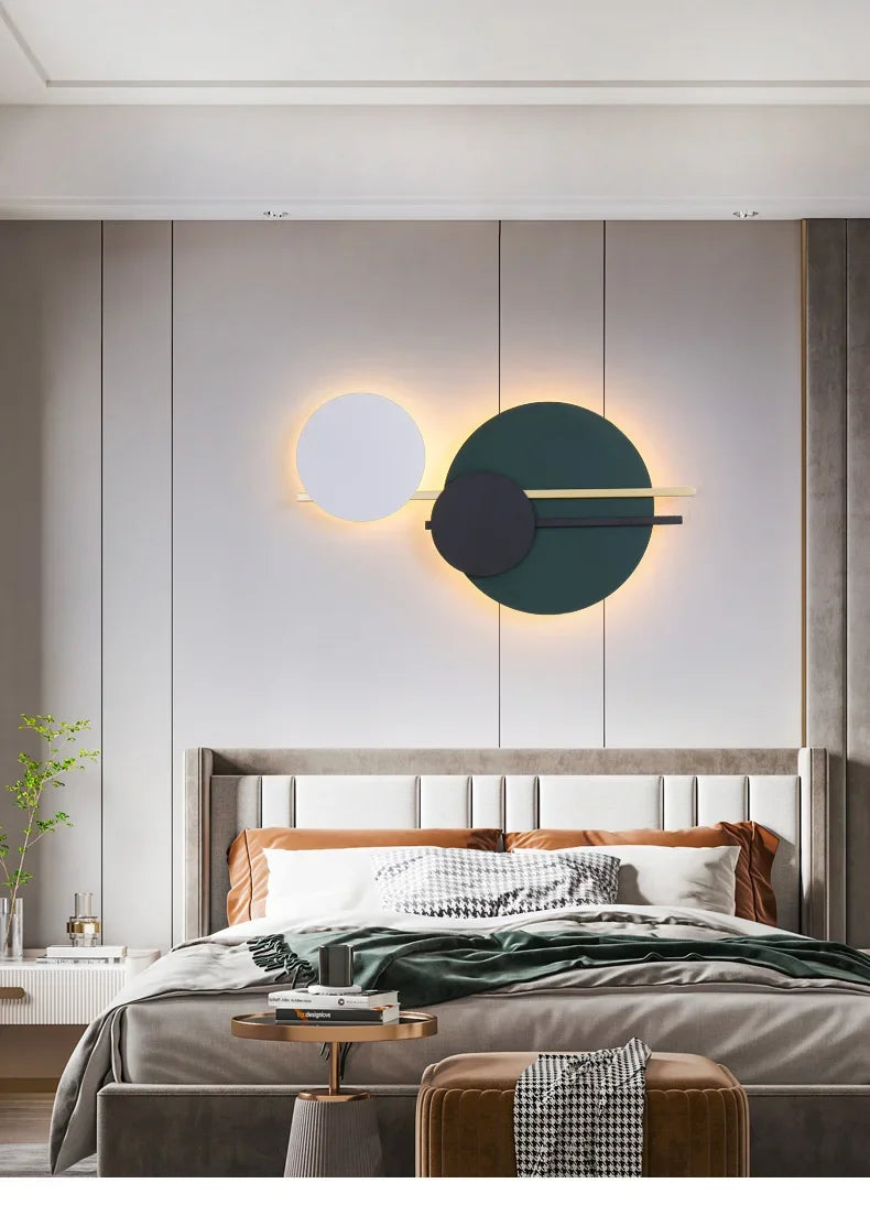 Modern Minimalist Bedroom Bedside Lamp Living Room Background Wall  Designer Personality  Light - Dripshop