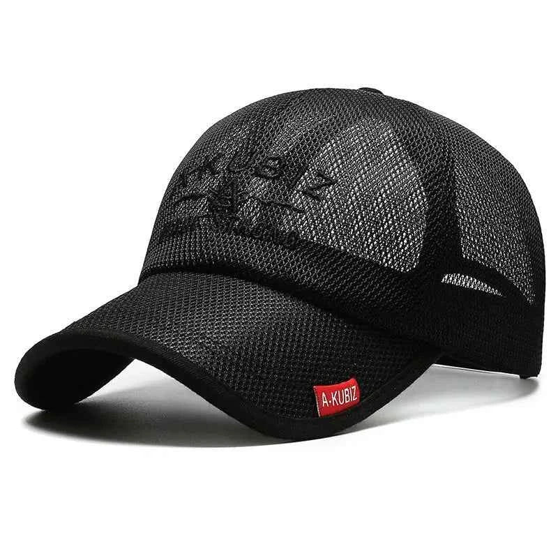 Embroidered Mesh Baseball Cap – Outdoor Sun Protection Visor Hat