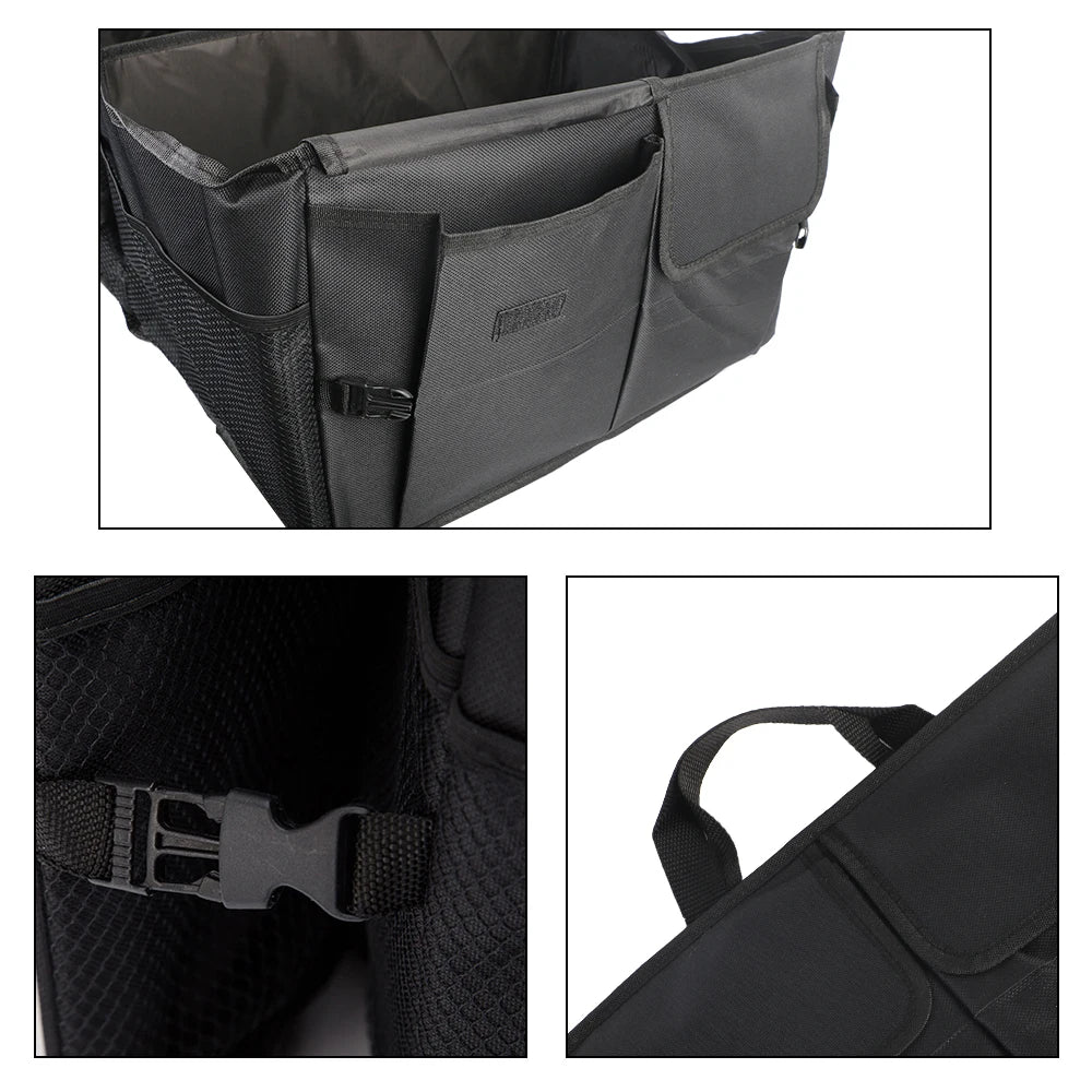 Collapsible Car Boot Organiser – Oxford Fabric Trunk Storage Box - Dripshop
