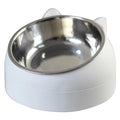 Stainless Steel Tilted Cat Bowl – Non-Slip 200ml Neck Protection Food & Water Feeder for Cats & Puppies - Dripshop