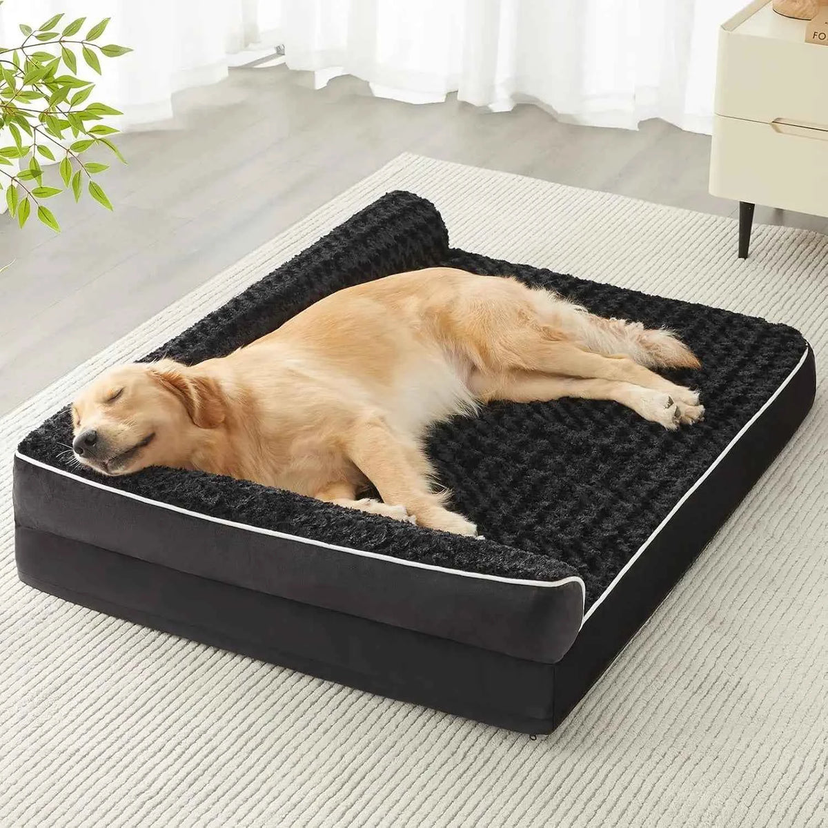 Orthopedic Dog Bed for Large Dogs – Waterproof Sofa-Style with Washable Cover & Joint Support
